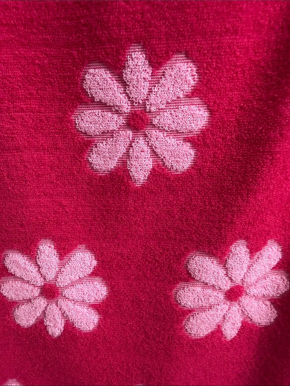 Girls Hot Pink Floral Short Sleeve Pajama Set with Pocket
